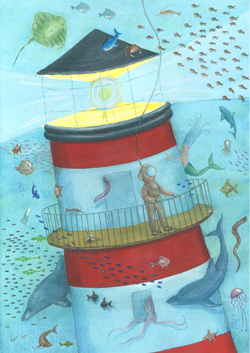 INCONTRI ACQUATICI  tecnica mista FIORA GIOVINO-th